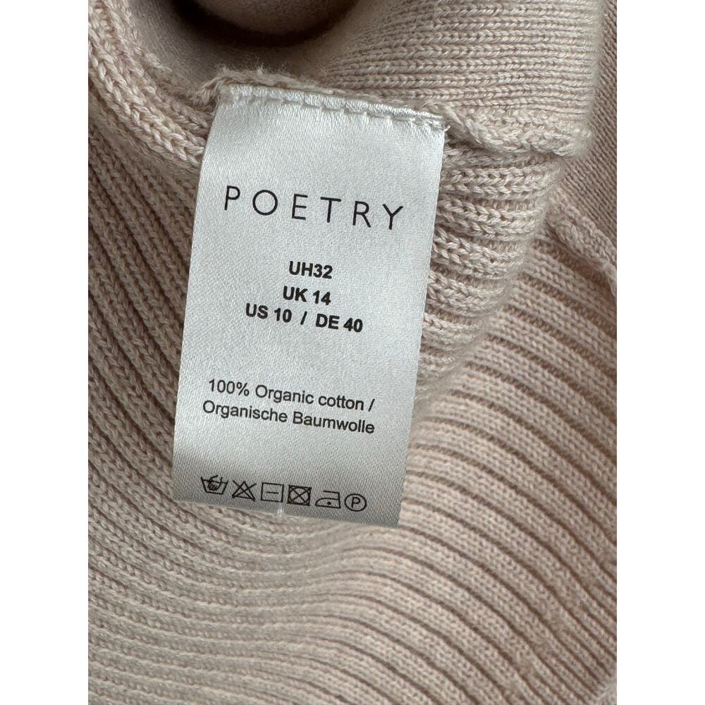 Poetry Organic Cotton Rib Knit Pullover Sweater Oatmeal 10 - Picture 9 of 11